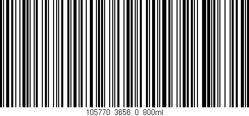 Código de barras (EAN, GTIN, SKU, ISBN): '105770_3656_0_800ml'