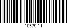 Código de barras (EAN, GTIN, SKU, ISBN): '10579.11'