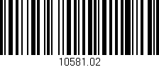 Código de barras (EAN, GTIN, SKU, ISBN): '10581.02'