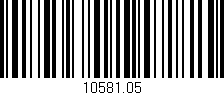 Código de barras (EAN, GTIN, SKU, ISBN): '10581.05'