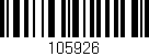 Código de barras (EAN, GTIN, SKU, ISBN): '105926'