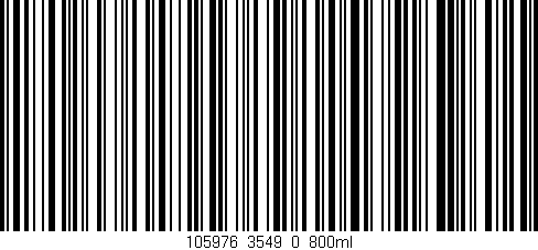 Código de barras (EAN, GTIN, SKU, ISBN): '105976_3549_0_800ml'