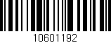 Código de barras (EAN, GTIN, SKU, ISBN): '10601192'