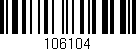 Código de barras (EAN, GTIN, SKU, ISBN): '106104'