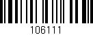 Código de barras (EAN, GTIN, SKU, ISBN): '106111'