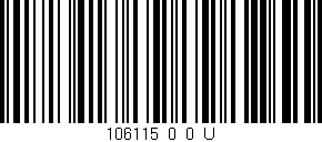 Código de barras (EAN, GTIN, SKU, ISBN): '106115_0_0_U'
