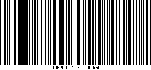 Código de barras (EAN, GTIN, SKU, ISBN): '106290_3126_0_800ml'