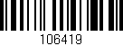 Código de barras (EAN, GTIN, SKU, ISBN): '106419'