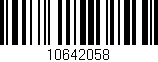 Código de barras (EAN, GTIN, SKU, ISBN): '10642058'