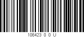 Código de barras (EAN, GTIN, SKU, ISBN): '106423_0_0_U'