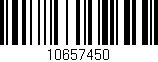Código de barras (EAN, GTIN, SKU, ISBN): '10657450'