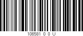 Código de barras (EAN, GTIN, SKU, ISBN): '106581_0_0_U'