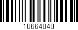 Código de barras (EAN, GTIN, SKU, ISBN): '10664040'