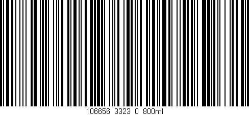 Código de barras (EAN, GTIN, SKU, ISBN): '106656_3323_0_800ml'