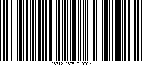 Código de barras (EAN, GTIN, SKU, ISBN): '106712_2635_0_800ml'