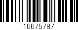 Código de barras (EAN, GTIN, SKU, ISBN): '10675787'
