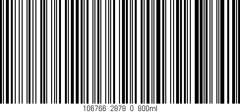 Código de barras (EAN, GTIN, SKU, ISBN): '106766_2878_0_800ml'