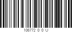 Código de barras (EAN, GTIN, SKU, ISBN): '106772_0_0_U'