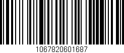 Código de barras (EAN, GTIN, SKU, ISBN): '1067820601687'