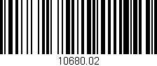 Código de barras (EAN, GTIN, SKU, ISBN): '10680.02'