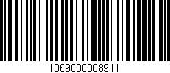 Código de barras (EAN, GTIN, SKU, ISBN): '1069000008911'