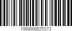 Código de barras (EAN, GTIN, SKU, ISBN): '1069000025373'