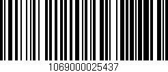 Código de barras (EAN, GTIN, SKU, ISBN): '1069000025437'