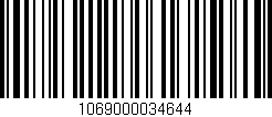 Código de barras (EAN, GTIN, SKU, ISBN): '1069000034644'