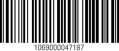 Código de barras (EAN, GTIN, SKU, ISBN): '1069000047187'