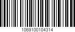 Código de barras (EAN, GTIN, SKU, ISBN): '1069100104314'