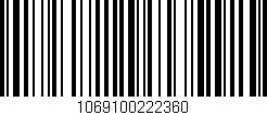 Código de barras (EAN, GTIN, SKU, ISBN): '1069100222360'