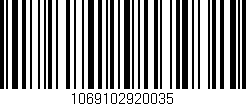 Código de barras (EAN, GTIN, SKU, ISBN): '1069102920035'
