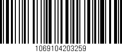 Código de barras (EAN, GTIN, SKU, ISBN): '1069104203259'