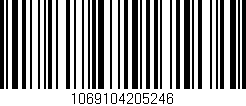 Código de barras (EAN, GTIN, SKU, ISBN): '1069104205246'