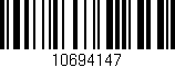 Código de barras (EAN, GTIN, SKU, ISBN): '10694147'