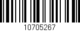 Código de barras (EAN, GTIN, SKU, ISBN): '10705267'