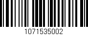 Código de barras (EAN, GTIN, SKU, ISBN): '1071535002'