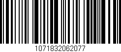 Código de barras (EAN, GTIN, SKU, ISBN): '1071832062077'