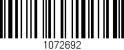 Código de barras (EAN, GTIN, SKU, ISBN): '1072692'