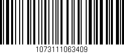 Código de barras (EAN, GTIN, SKU, ISBN): '1073111063409'