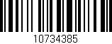 Código de barras (EAN, GTIN, SKU, ISBN): '10734385'