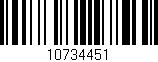 Código de barras (EAN, GTIN, SKU, ISBN): '10734451'