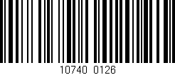 Código de barras (EAN, GTIN, SKU, ISBN): '10740/0126'