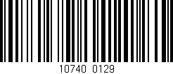 Código de barras (EAN, GTIN, SKU, ISBN): '10740/0129'