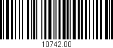 Código de barras (EAN, GTIN, SKU, ISBN): '10742.00'