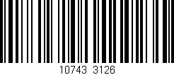 Código de barras (EAN, GTIN, SKU, ISBN): '10743/3126'
