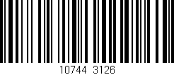 Código de barras (EAN, GTIN, SKU, ISBN): '10744/3126'