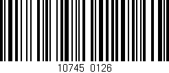 Código de barras (EAN, GTIN, SKU, ISBN): '10745/0126'