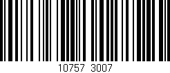 Código de barras (EAN, GTIN, SKU, ISBN): '10757/3007'