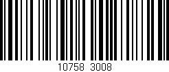 Código de barras (EAN, GTIN, SKU, ISBN): '10758/3008'